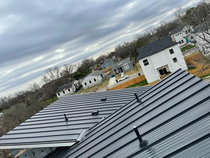 Standing seam metal roof panels with vents for Skylight Repair in Chisago City
